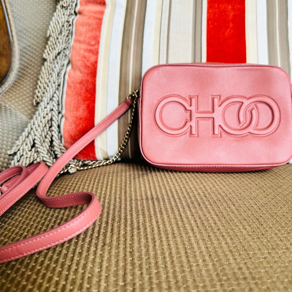 #117 Brand new Jimmy Choo mini Pink Crossbody Bag